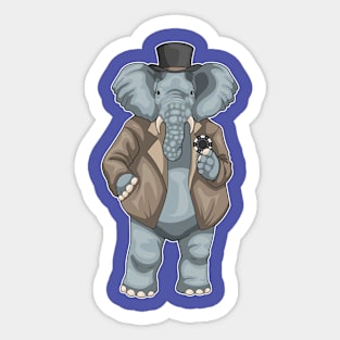 Elephant Poker Poker chips Sticker